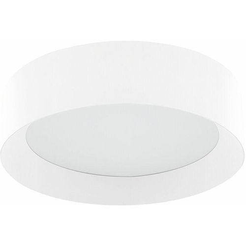 4251682281379 - Beliani - led Deckenleuchte Weiß Metall Acryl Rund Flach Warmweiß Modern Unterputzmontage für Wohnzimmer Küche Bad Schlafzimmer Esszimmer Flur - Weiß