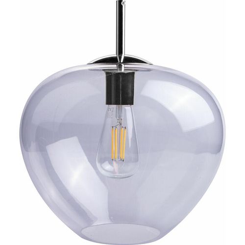 4251393979343 - Pacohome - Paco Home Deckenlampe led Pendelleuchte Wohnzimmer Schlafzimmer Höhenverstellbar Glas E27 ohne Leuchtmittel Klar-Chrom