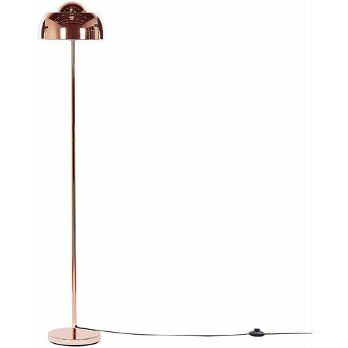 4251682282130 - Beliani - Stehlampe Kupferfarben 148 cm aus Stahl mit langem Kabel mit Schalter rund Industrie Look Modernes Design - Kupfer