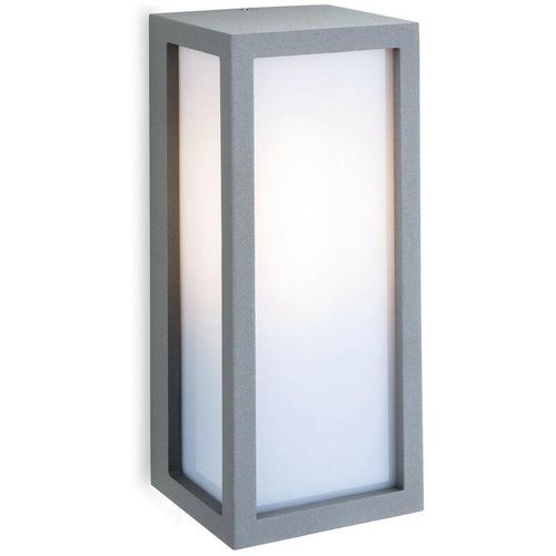 5036797151248 - Firstlight Products - Firstlight Warwick - 1 Licht Außenwandleuchte Silber Opal Diffusor IP54 E27