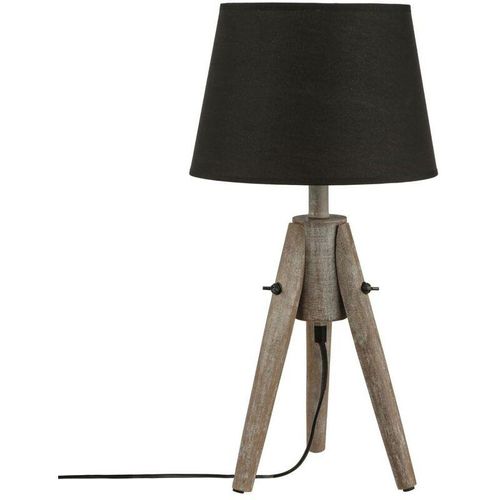 3560239218975 - Tischleuchte MIRY Holzlampe - schwarz H 46 cm