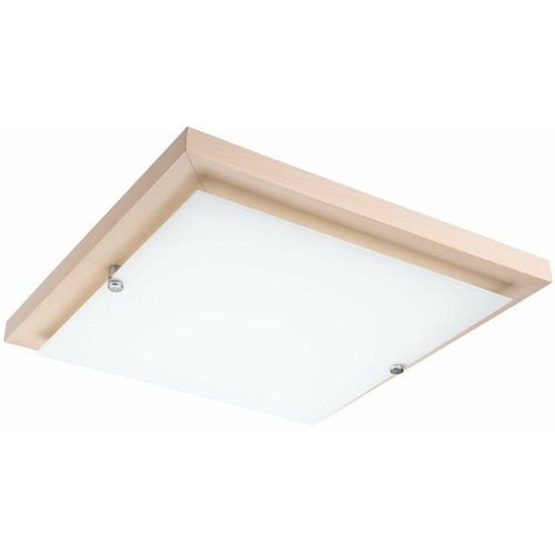 4251334893172 - Licht-erlebnisse - Deckenleuchte led Weiß 3000 k 1700 lm Holz Modern Deckenlampe - Weiß