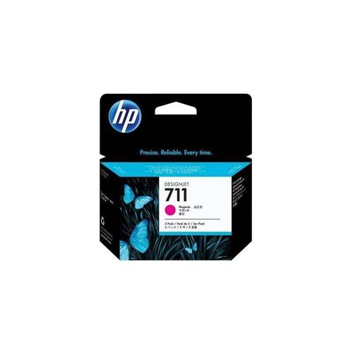 0886112841188 - Hewlett Packard - hp CZ135A 3x original Druckerpatrone 711 magenta (CZ135A)