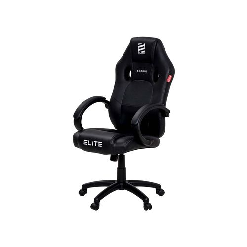 4056551044372 - ELITE Gaming-Stuhl EXODUS Armpolster 45-55cm Sitzhöhe extrabreite Sitzfläche Wippmechanik MG100 (Schwarz) 4056551044372 - ELITE Gaming-Stuhl EXODUS Armpolster 45-55cm Sitzhöhe extrabreite Sitzfläche Wippmechanik MG100 (Schwarz)