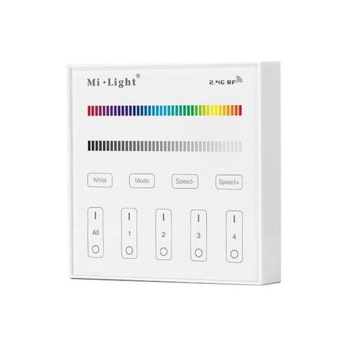 8435427118557 - Mi-light - rgb & rgbw Touchpanel Steuerung - 4 Zonen - Weiß - Milight