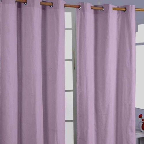 5055967416949 - Gardinen unifarben mauve 2er Set 182 x 137 cm - Malve - Homescapes