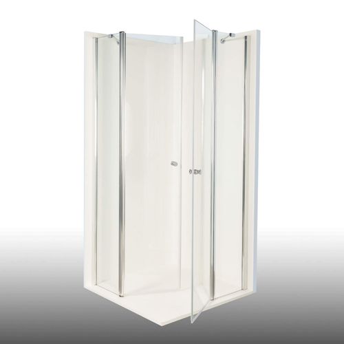 4063955001627 - Duschkabine Duschabtrennung Vital 2 zweiteilige Pendeltür an Festteil Eckdusche links 950mm rechts 925mm 4063955001627 - Duschkabine Duschabtrennung Vital 2 zweiteilige Pendeltür an Festteil Eckdusche links 950mm rechts 925mm