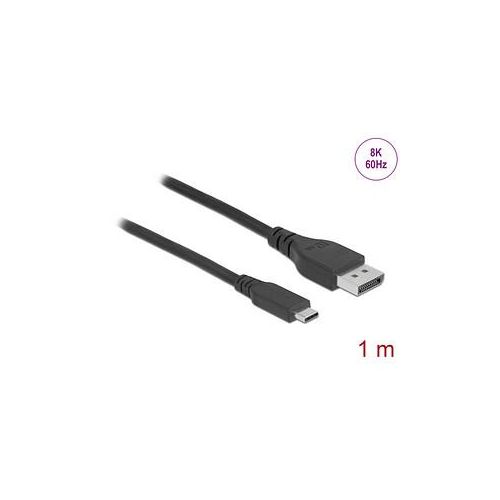 4043619860388 - USB CDisplayPort 14 Kabel 8 K 60 Hz 1 m schwarz 4043619860388 DeLOCK