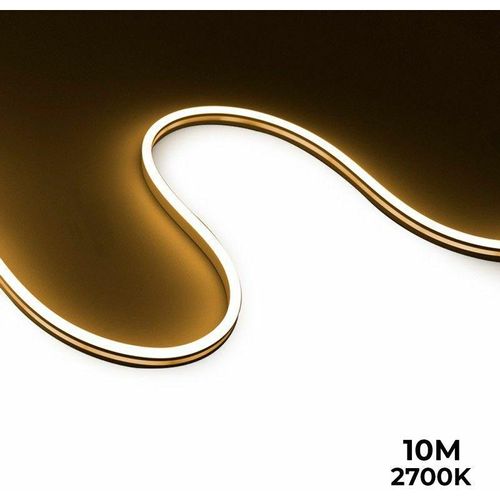 8435427142019 - Barcelona Led - Flexible led Neon x 10 Meter - Komplettset - 11W m - IP67 - Seitliche Lichtabstrahlung Lichtfarbe Warmweiß 2700K - Warmweiß 2700K