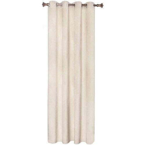 4063425123316 - Verdunklungsgardine mit Ösen in vielen Farben (1 Stück) beige 140x245 cm - beige - Woltu