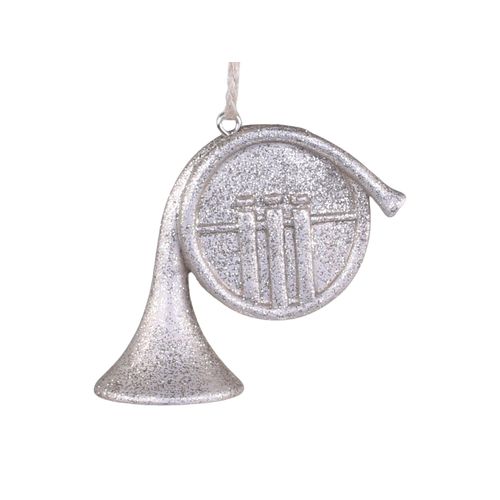5712750281145 - Chic Antique Waldhorn Anhänger mit Glitzer H7 L6 B3 cm champagner 5712750281145 - Chic Antique Waldhorn Anhänger mit Glitzer H7 L6 B3 cm champagner