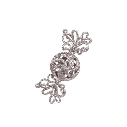5712750281206 - Chic Antique Deko Bonbon mit Glitzer H10 L4 B25 cm champagner rund 5712750281206 - Chic Antique Deko Bonbon mit Glitzer H10 L4 B25 cm champagner rund