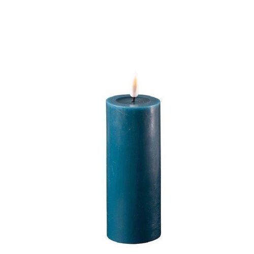 0745114424686 - Deluxe Homeart LED Stumpenkerze Real Flame petroleum 125 cm Ø 5 cm 0745114424686 - Deluxe Homeart LED Stumpenkerze Real Flame petroleum 125 cm Ø 5 cm