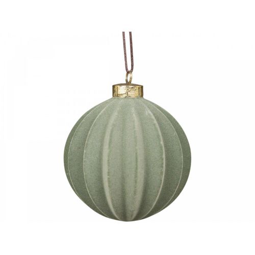 5712750249220 - Chic Antique Weihnachtskugel Velours in Fächerstruktur H12 Ø11 cm verte 5712750249220 - Chic Antique Weihnachtskugel Velours in Fächerstruktur H12 Ø11 cm verte