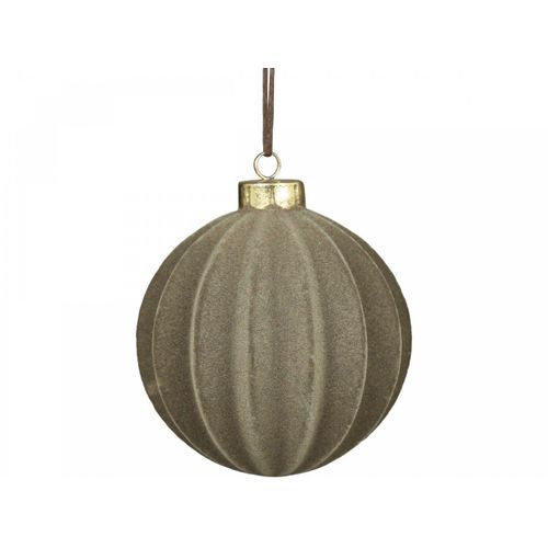 5712750249961 - Chic Antique Weihnachtskugel Velours in Fächerstruktur H12 Ø11 cm latte 5712750249961 - Chic Antique Weihnachtskugel Velours in Fächerstruktur H12 Ø11 cm latte