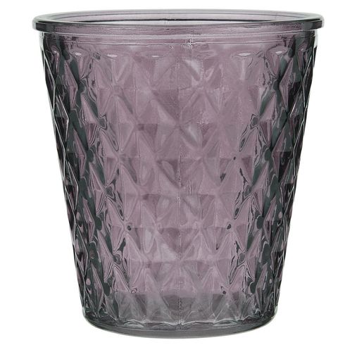 5709898313289 - Teelichthalter Karomuster farbig aubergine 5709898313289 - Teelichthalter Karomuster farbig aubergine
