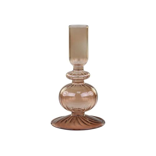 5712750336289 - Chic Antique Glas Kerzenständer Karamel H14 x Ø75 cm karamel
