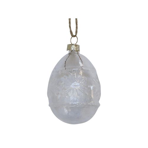 5712750334308 - Chic Antique Osterei mit Muster aus Glas H7 x Ø5 cm klar 5712750334308 - Chic Antique Osterei mit Muster aus Glas H7 x Ø5 cm klar