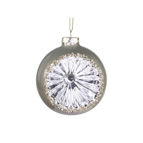 5712750280025 - Chic Antique Weihnachtskugel mit Kristalloptik Ø 8 cm antique staubig grün 5712750280025 - Chic Antique Weihnachtskugel mit Kristalloptik Ø 8 cm antique staubig grün