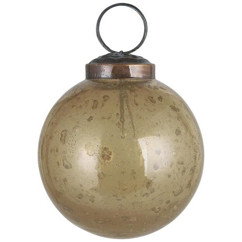 5709898341473 - Weihnachtskugel Glas pebbled Höhe 65 Ø 58 cm honey