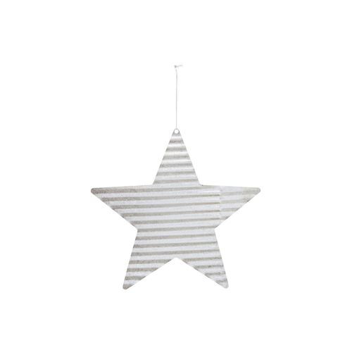5707644731882 - House Doctor Ornament aus Metall Stern Ø20cm silber 5707644731882 - House Doctor Ornament aus Metall Stern Ø20cm silber