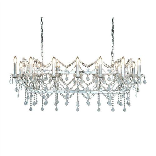 5053423101606 - Florence - 14 Light Crystal Chandelier Chrome Finish E14 - Searchlight