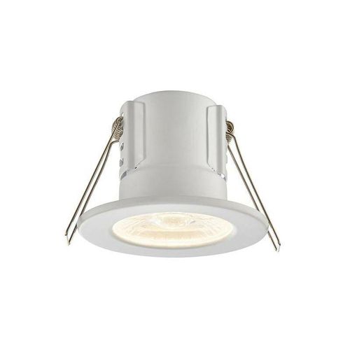 5017588737858 - Saxby Lighting - Saxby Shieldeco - Brandschutz Integriertes LED-Bad Einbauleuchte Mattweiß Acryl IP65