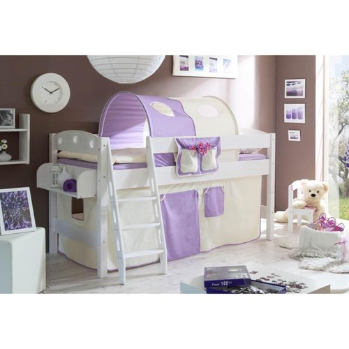 4251105901518 - TiCAA Hochbett Kenny R Kiefer Weiß Classic 4251105901518 - TiCAA Hochbett Kenny R Kiefer Weiß Classic