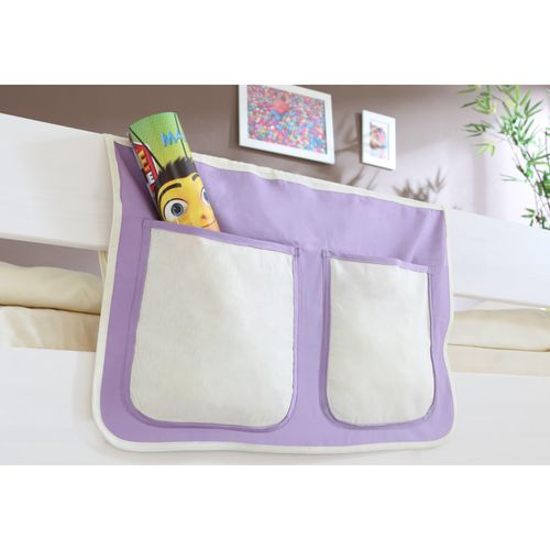 4250393850256 - Ticaa Bett-Tasche für Hoch- und Etagenbetten lila-weiß 4250393850256 - Ticaa Bett-Tasche für Hoch- und Etagenbetten lila-weiß