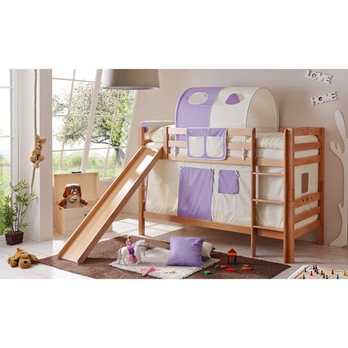 4251105902607 - TiCAA Etagenbett mit Rutsche Lupo Buche Natur 4251105902607 - TiCAA Etagenbett mit Rutsche Lupo Buche Natur