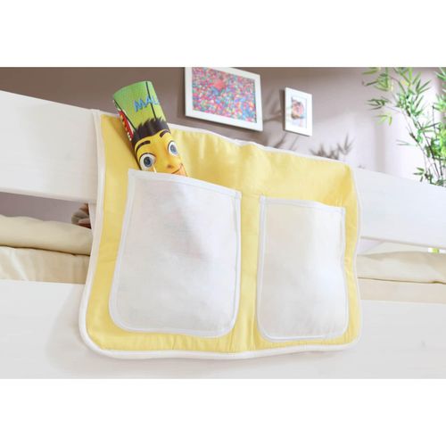4250393850249 - Ticaa Bett-Tasche für Hoch- und Etagenbetten gelb-weiß 4250393850249 - Ticaa Bett-Tasche für Hoch- und Etagenbetten gelb-weiß