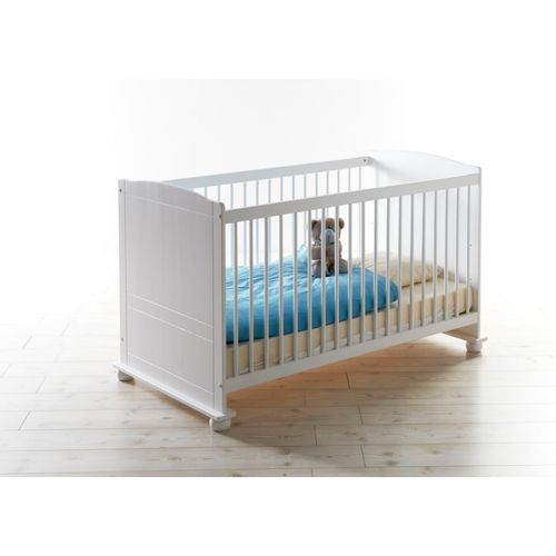4250393886903 - TiCAA Babybett Gitterbett Adam Kiefer Weiß 4250393886903 - TiCAA Babybett Gitterbett Adam Kiefer Weiß