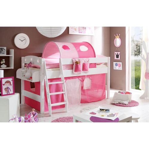 4251105901549 - TiCAA Hochbett Kenny R Kiefer Weiß Classic