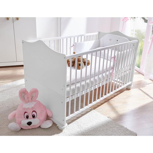 4251105957164 - TiCAA Babybett Prinzessin Weiß