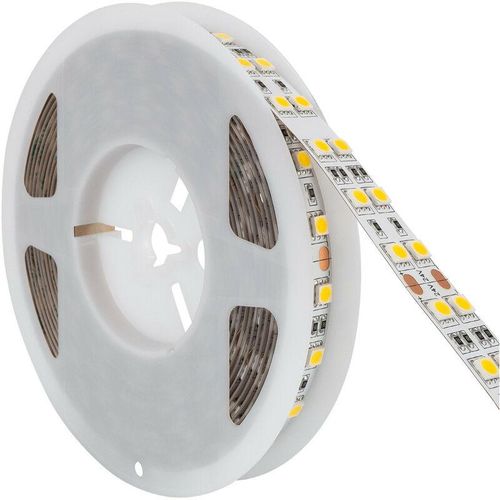 8445044022090 - Ledkia - LED-Streifen 24V dc 120LED m 5m Doppelt Breit IP20 Breite 15mm Schnitt alle 10cm Warmes Weiß 2800K - 3200K 120º5 m