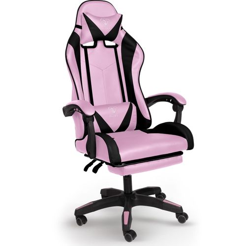 4250931569787 - Trisens - Chefsessel Stuhl Home Office Chair Racing Bürostuhl Sportsitz Büro Stuhl Rosa Schwarz