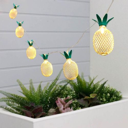 5026637679902 - Vivol - LED-Lichterkette - Ananas - Solar - 10 Leuchten - 2 Meter - Gelb