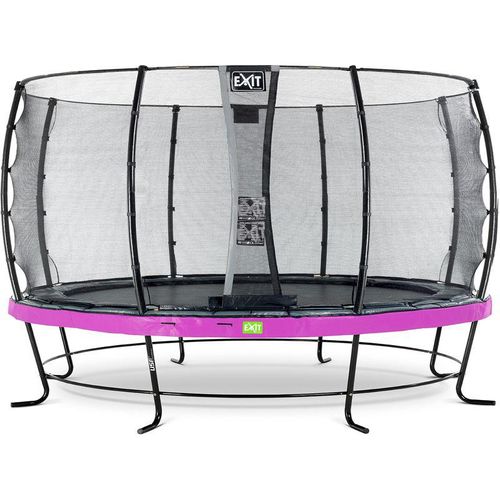 8719743251205 - Exit Toys - exit Elegant Trampolin ø427cm mit Economy Sicherheitsnetz - lila - Lila