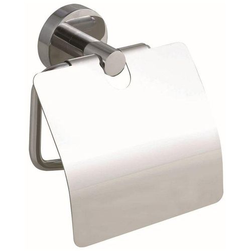 4042448448316 - WC-Papierrollenhalter tesa Smooz Befestigung ohne Bohren ablösbar mit Deckel