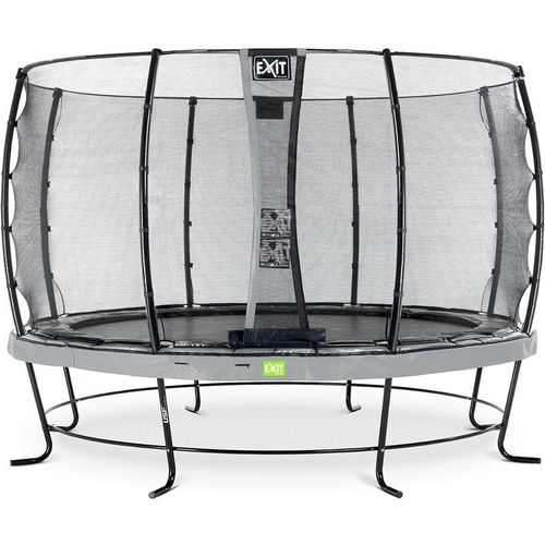 8719743250956 - Exit Toys - exit Elegant Trampolin ø366cm mit Economy Sicherheitsnetz - grau - Grau