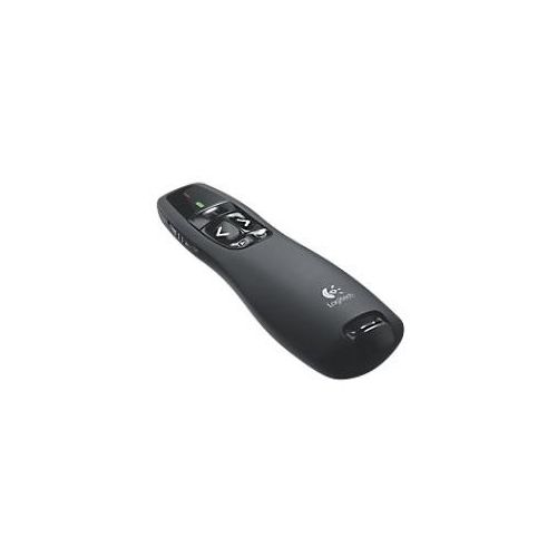 5099206018112 - Logitech® Wireless Presenter R400 roter Laserpointer Klasse 2 Reichweite bis 15 m USB-Empfänger Kunststoff schwarz inkl Batterien & Reiseetui
