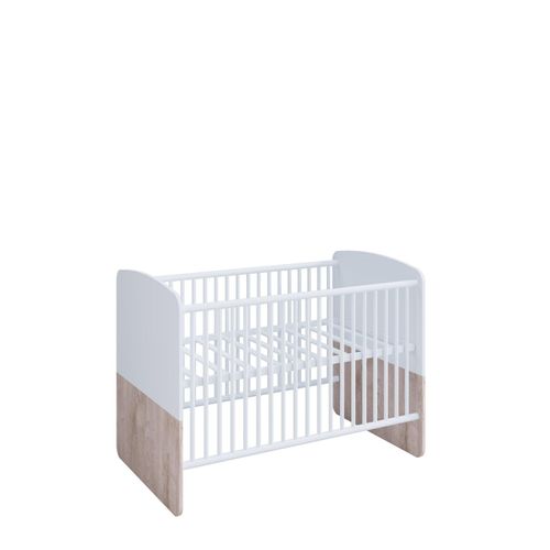 4260347792556 - nonjoo Babyzimmer Hanna Babybett 70 x 140 cm Liegehöhe verstellbar 3 Schlupfsprossen