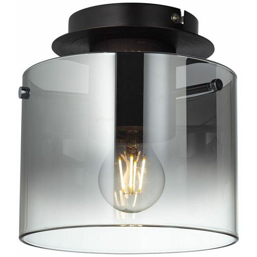 4004353358494 - BRILLIANT Lampe Beth Deckenleuchte 20cm Kaffee rauchglas 1x A60 E27 60W gf Normallampen n ent Für LED-Leuchtmittel geeignet Dimmbar bei Verwendung geeigneter Leuchtmittel