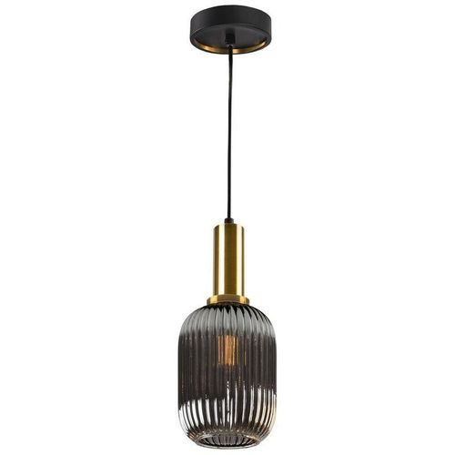 8435435334130 - Schuller Lighting - Schuller norma Globe Pendel-Deckenleuchte Schwarz Messingglas E27