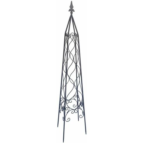 4333692249928 - Trendline - Metallobelisk 121 cm grau Metallobelisk