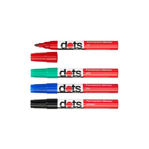 4250073738003 - 4 dots Permanentmarker farbsortiert 15 - 30 mm 4250073738003 dots 4 Stück