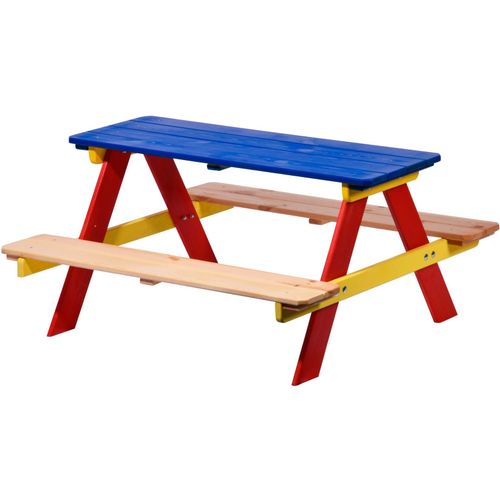 4055894943731 - Sitzbank für Kinder mit Tisch mehrfarbig 85 x 90 x 45 cm 4055894943731 - Sitzbank für Kinder mit Tisch mehrfarbig 85 x 90 x 45 cm