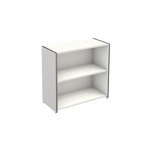 4044917423558 - Einzelregal breit 2 OH - Weiß Weiss 80 cm x 76 cm x 38 cm Büroregale von Büromöbel Experte