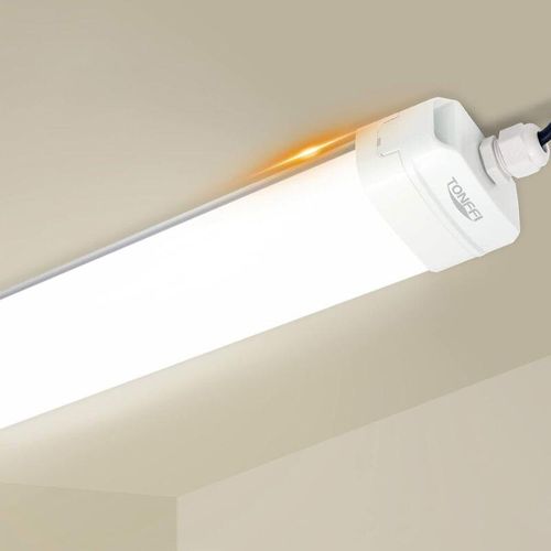 0744790764567 - 1 Stück TONFFI LED Feuchtraumleuchte 115CM 36W 3600LM LED Wannenleuchte Verknüpfbar Deckenleuchte Keller Röhre IP65 Wasserfest 4000K Neutralweiß