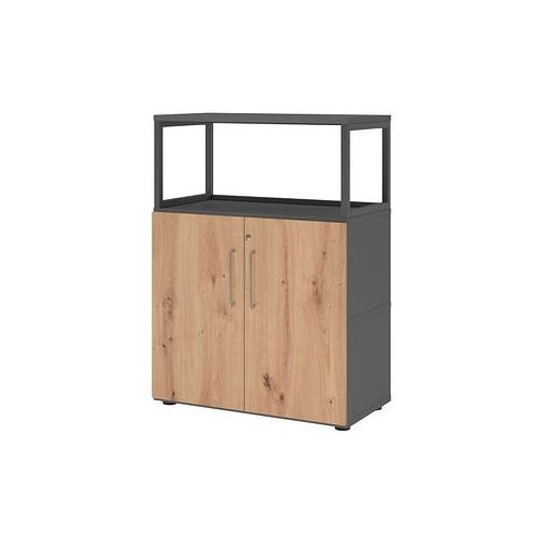 4032062307687 - Regalschrank FlexWall VFW38T2RGGRBS grafit asteiche 2 Fachböden 800 x 400 x 1098 cm 4032062307687 Hammerbacher